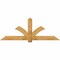 Ekena Millwork Redmond Rough Sawn Timber Gable Bracket, Western Red Cedar, 84"W x 31"H x 2"D x 6"F, 9/12 Pitch GBW084X31X0206RED00RWR - alternate 1